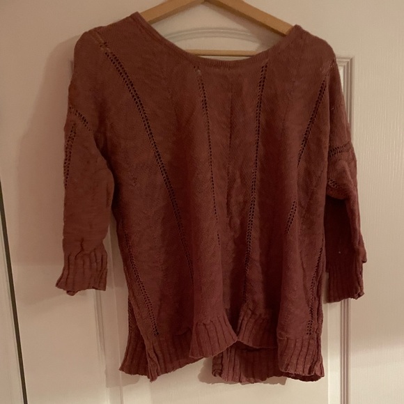 Anthropologie Sweaters - Large linen-cotton blend light sweater